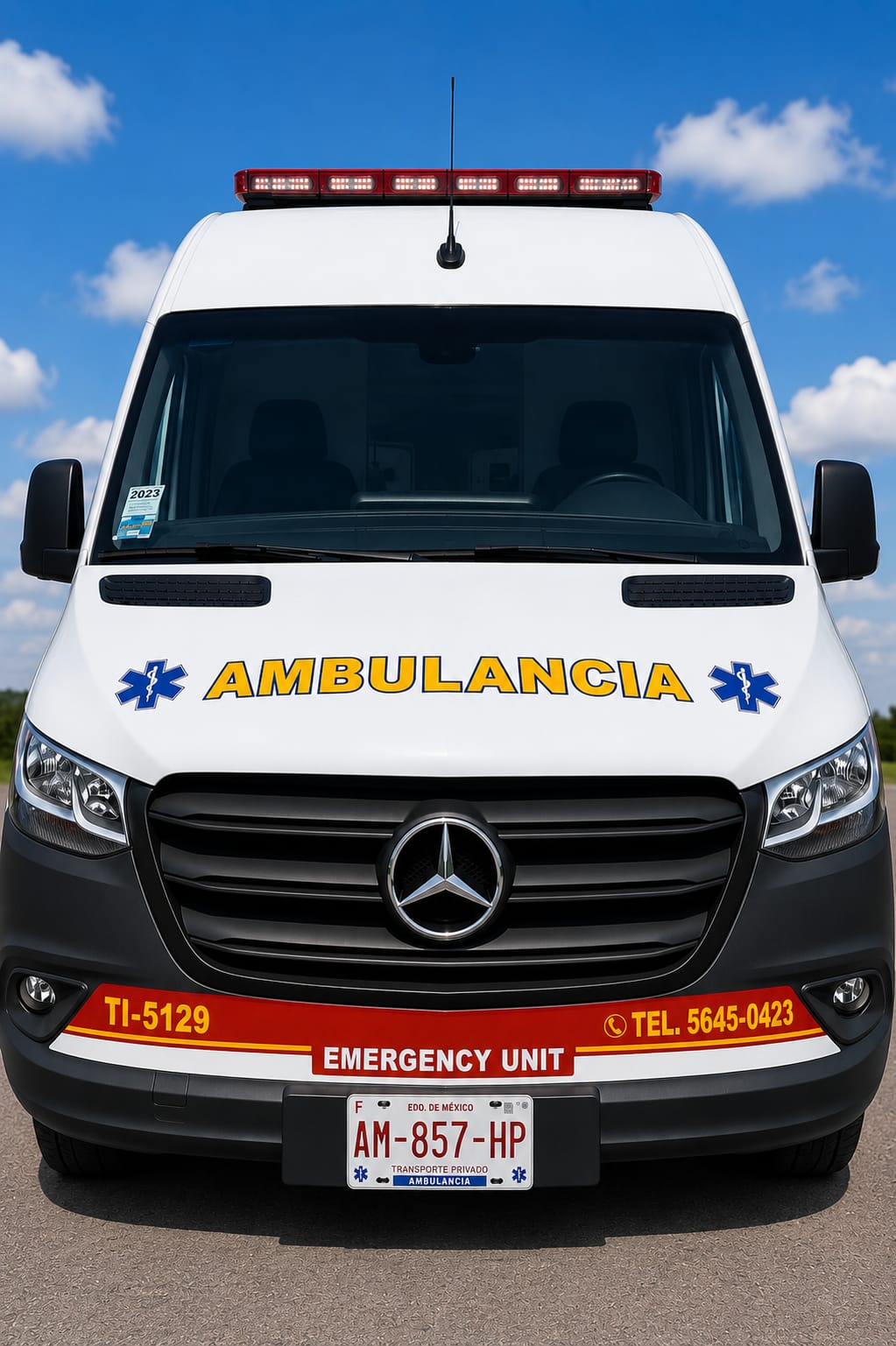Flotilla de 25 ambulancias especializadas